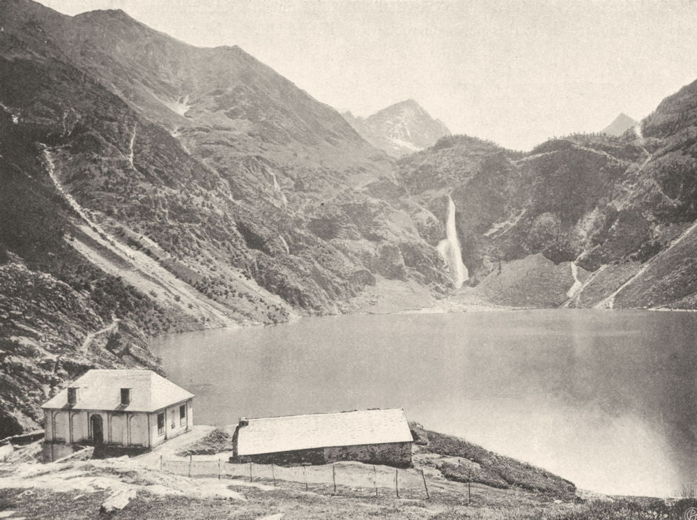 HAUTE-GARONNE. Environs de Luchon- Lac d'Oo ou de Séculéjo 1903 old print
